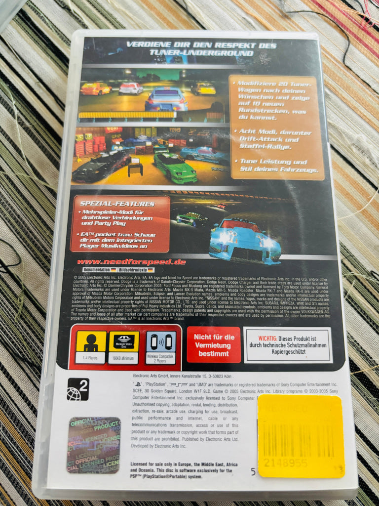 Need for Speed Underground Rivals. PSP.
