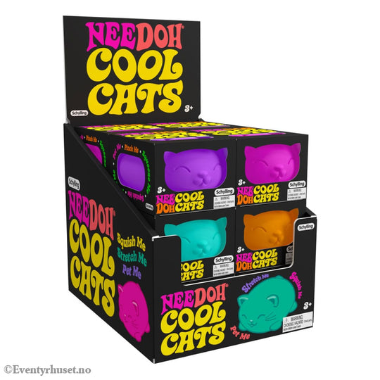 NeeDoh Squeeze Figures 11 cm Cool Cats Display (12) Toys