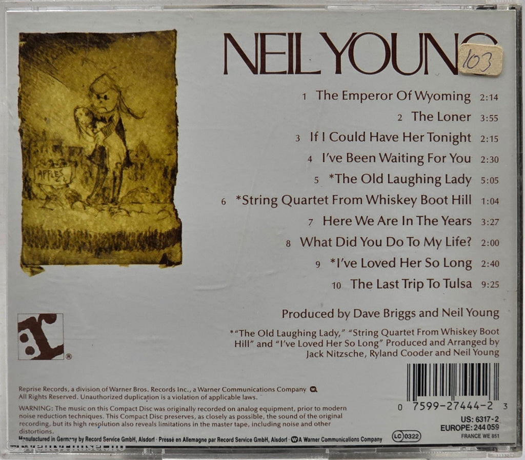 Neil Young. 1987. Neil Young. Musikk-CD.