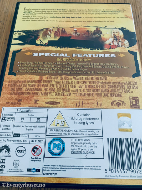 Neil Young: Heart of Gold (2006) . DVD
