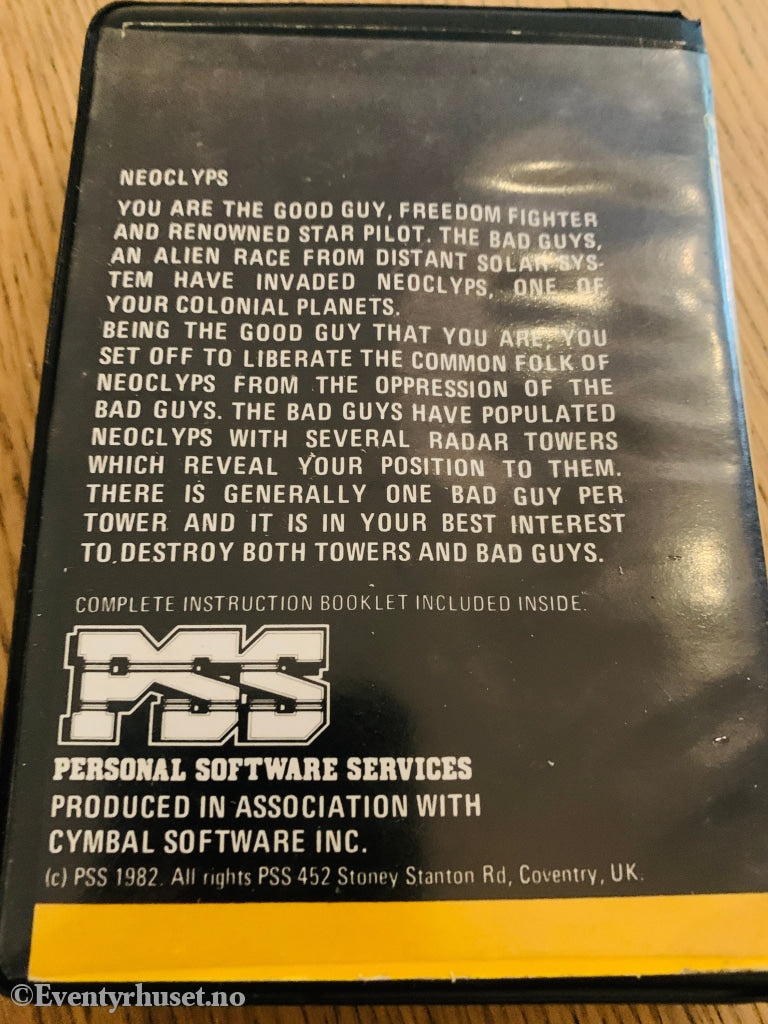 Neoclyps (1986). Commodore 64 (C64) spill solgt i Norge! Commodore 64/132