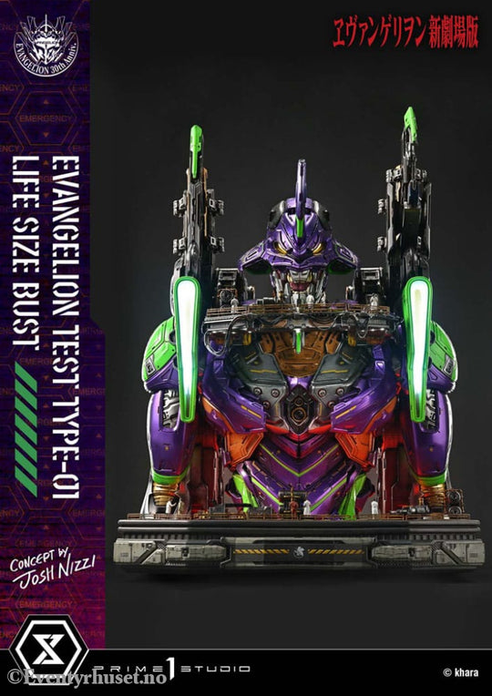 Neon Genesis Evangelion Life Size Bust 1/1 Test Type-01 (Concept by Josh Nizzi) 86 cm Collectibles