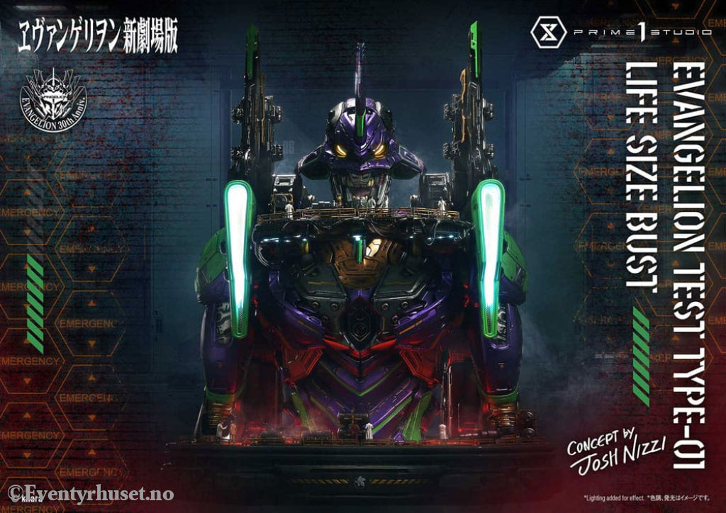 Neon Genesis Evangelion Life Size Bust 1/1 Test Type-01 (Concept by Josh Nizzi) Bonus Ver. 86 cm Collectibles