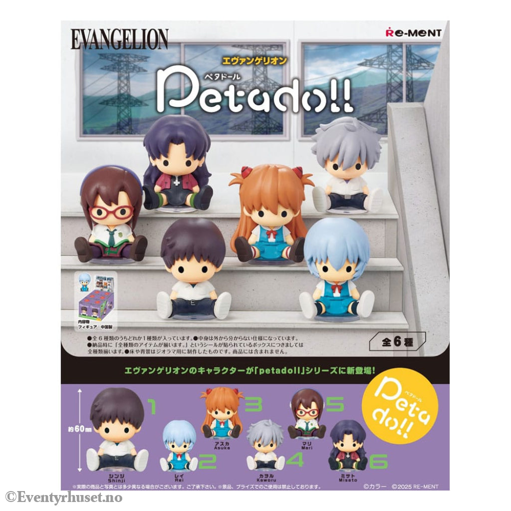 Neon Genesis Evangelion Petadoll Mini Figures Display (6) Collectibles