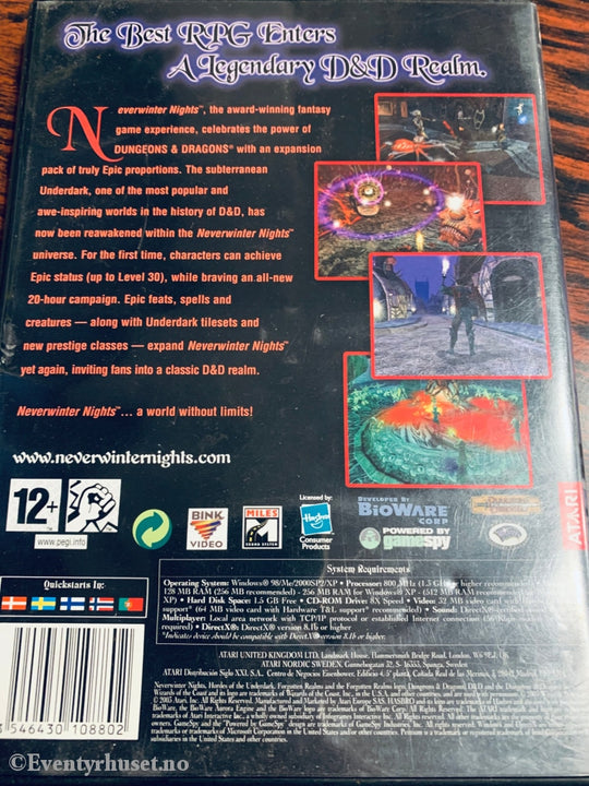 Neverwinter Nights - Hordes Of The Underdark. Pc Spill. Spill