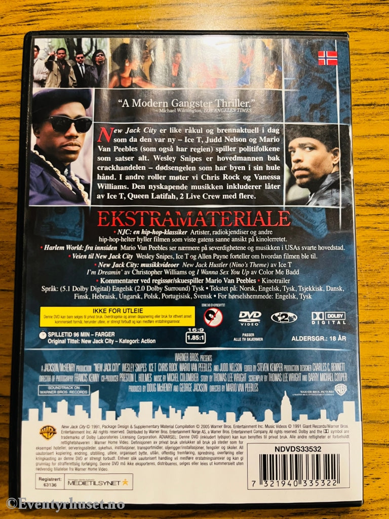 New Jack City. 1991. Dvd. Dvd