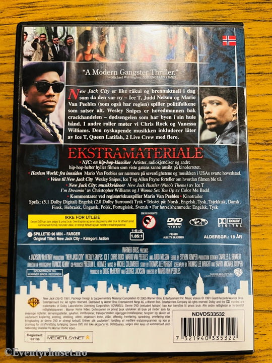 New Jack City. 1991. Dvd. Dvd