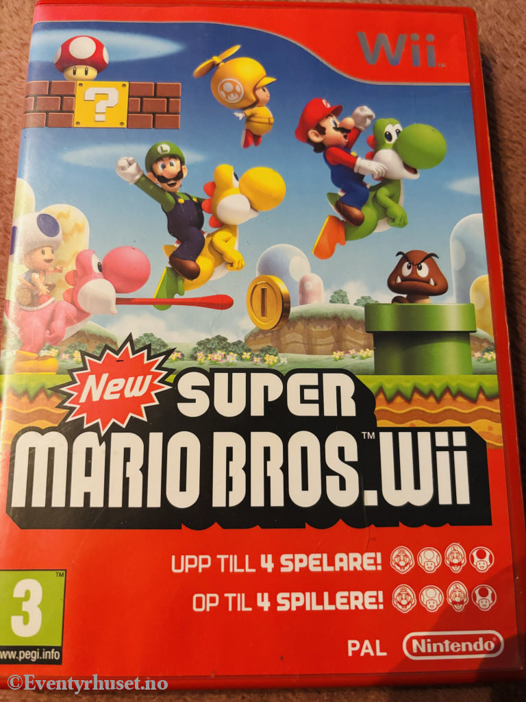 New Super Mario Bros. Wii. Nintendo Wii. NB: ikke strøken disk!