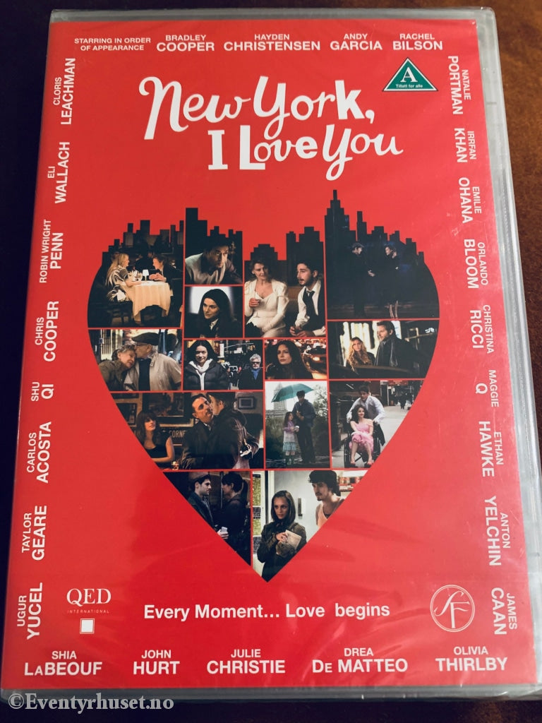 New York I Love You. 2009. Dvd. Ny I Plast! Dvd