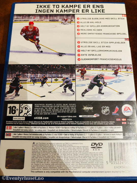 NHL 08. PS2.