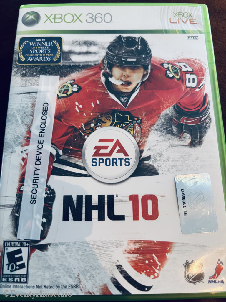 NHL 10, 2009. Xbox-360-spill.