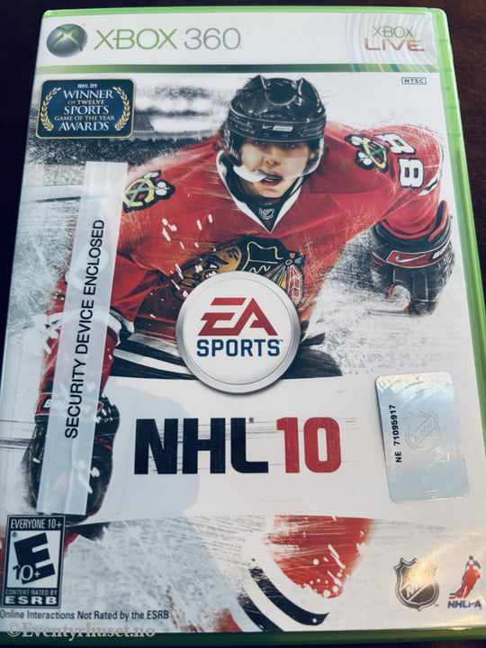NHL 10, 2009. Xbox-360-spill.