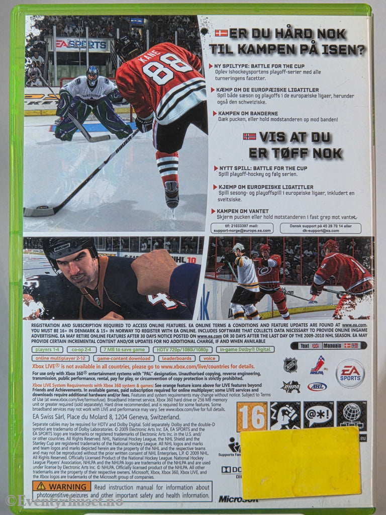 NHL 10. Xbox 360 Walt Disney Home Video