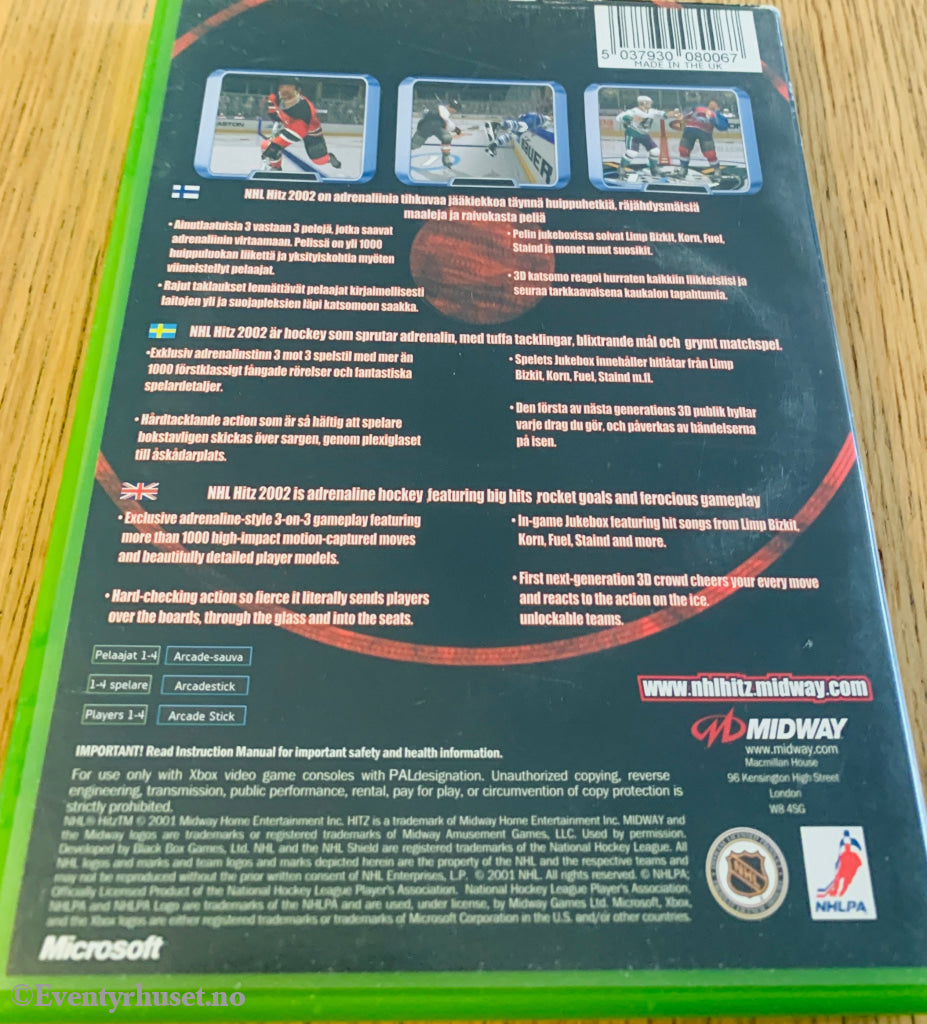 Nhl Hitz 2002. Xbox. Xbox