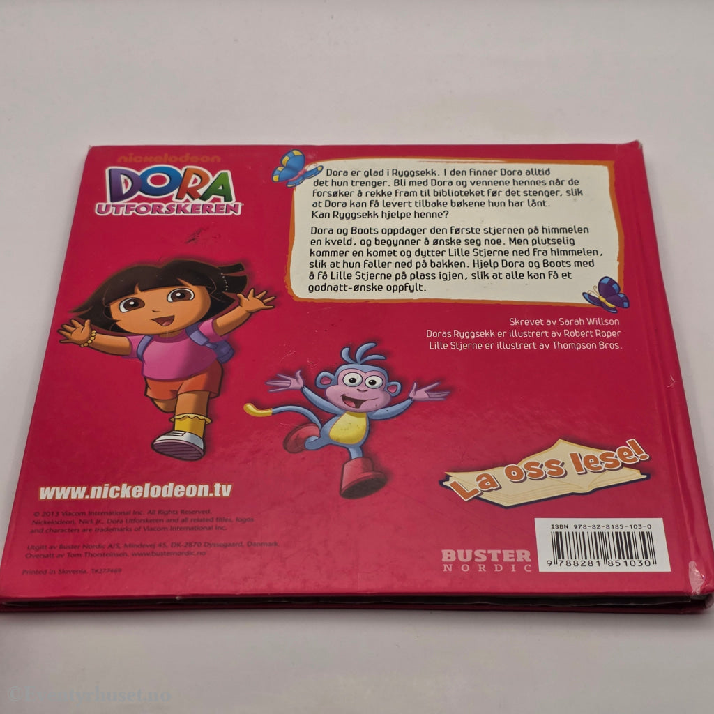 Nickelodeon, 2012, Doras Ryggsekk / Lille Stjerne. Bok.
