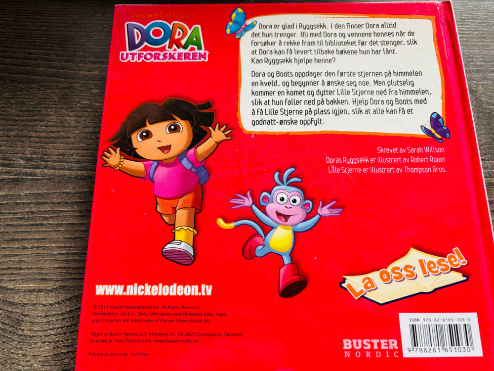 Nickelodeon – Dora Utforskeren: Doras Ryggsekk. Bok.