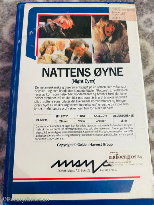 Night Eyes (Nattens Øyne). Vhs Big Box. Box