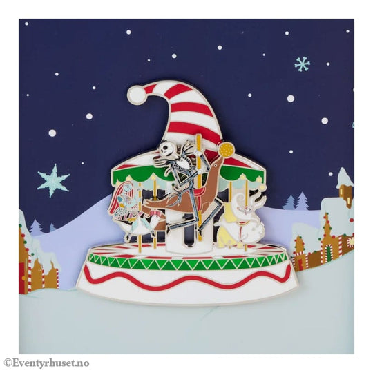 Nightmare Before Christmas by Loungefly Enamel 3’’ Pins Christmas Town Carousel 3’’ Limited Edition 8 cm Fashion &