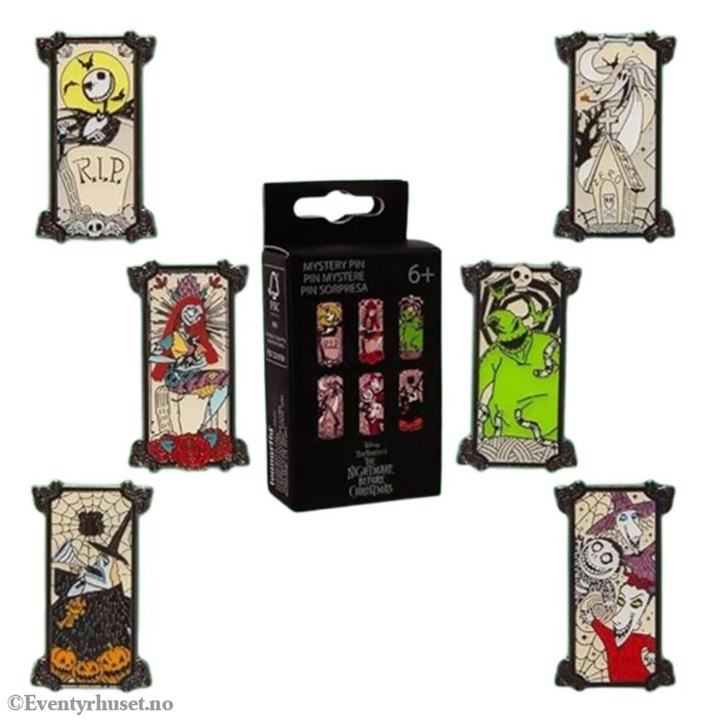 Nightmare before Christmas by Loungefly Enamel Pins Blind Box Portrait Style Display (12) Fashion & Accessories