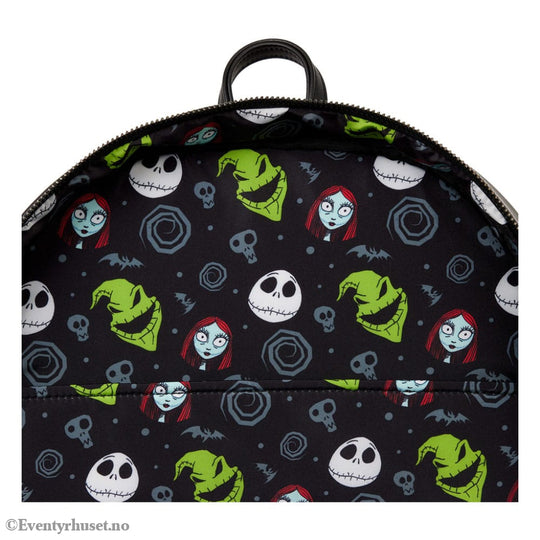 Nightmare before Christmas by Loungefly Full-Size Backpack Jack Skellington Fashion & Accessories