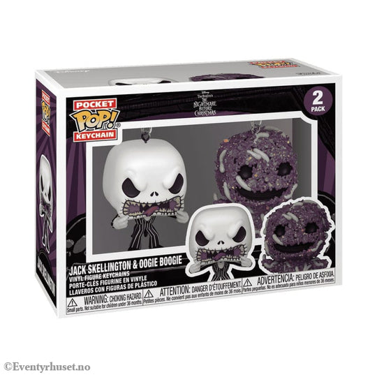 Nightmare Before Christmas POP! Vinyl Keychain 2-Pack Jack/Oogie 4 cm Fashion & Accessories