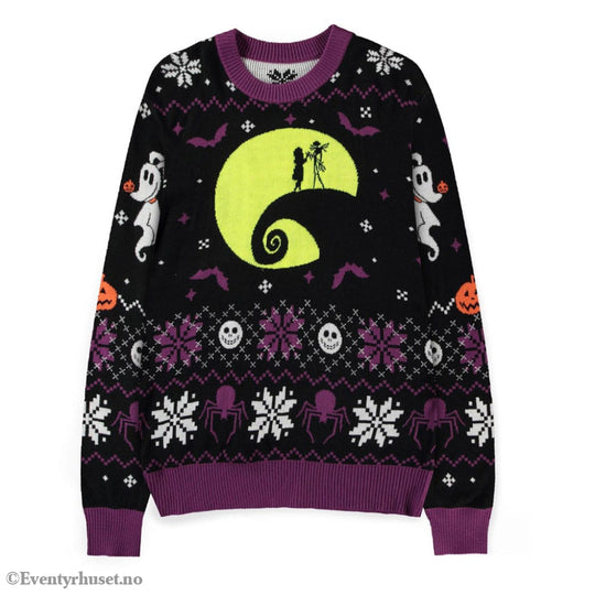 Nightmare Before Christmas Sweater Glow in the Dark (Christmas Jumper) Size L Fashion & Accessories