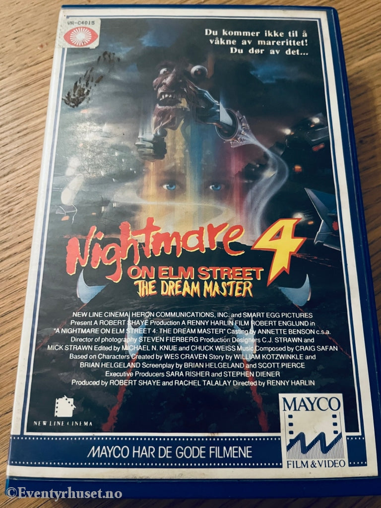 Nightmare On Elm Street 4 - The Dream Master. 1988. Vhs Big Box. Box
