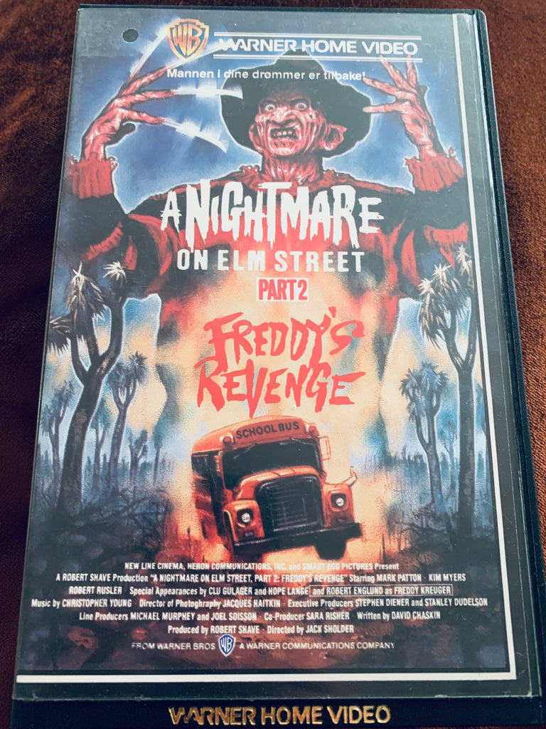 Nightmare on Elm Street Part 2. Freddy’s revenge. 1988. VHS Big Box. VHS Big Box