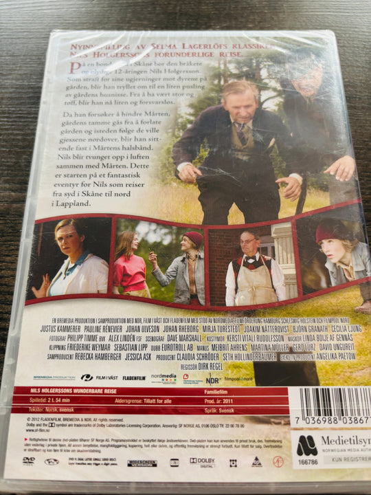 Nils Holgerssons forunderlige reise. DVD. Ny i plast!