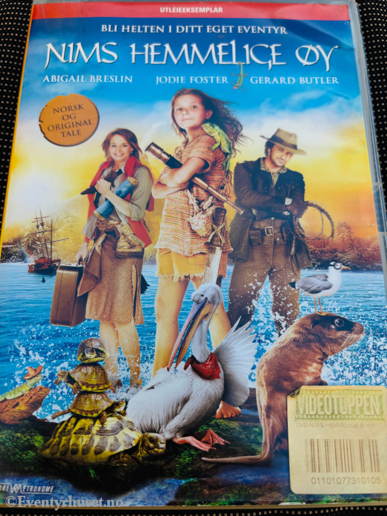 Nims hemmelige øy. DVD leiefilm.