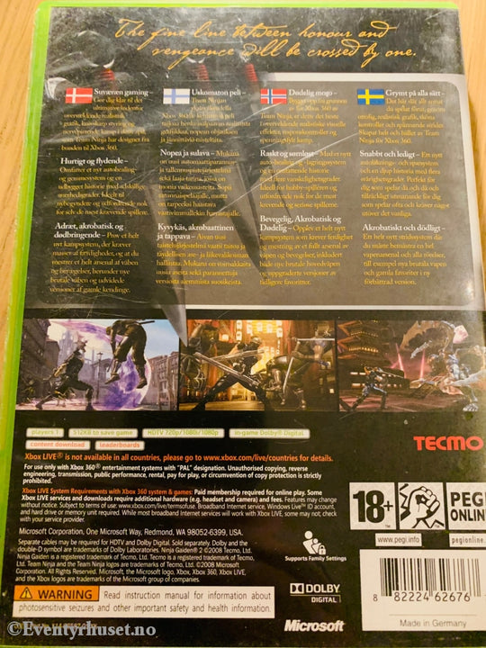 Ninja Ii. Xbox 360.