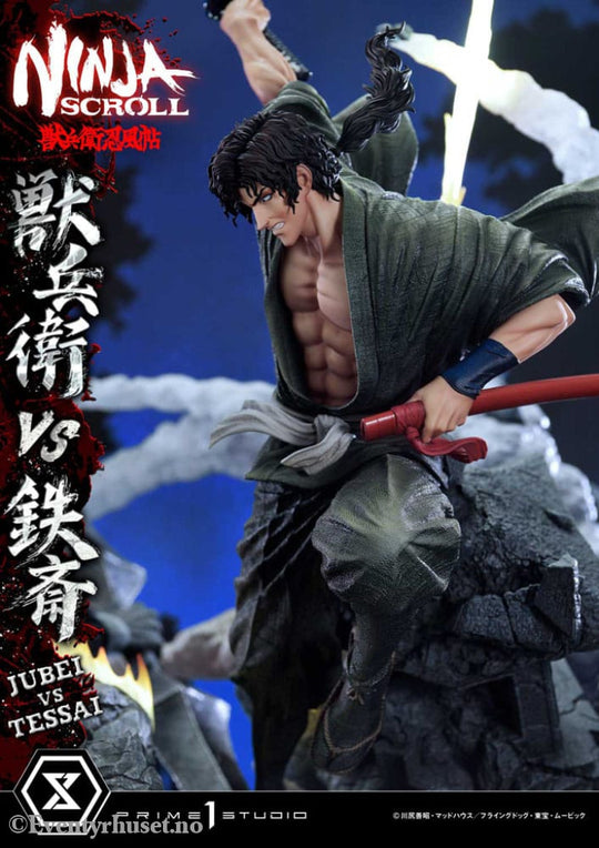 Ninja Scroll Ultimate Premium Masterline Series Statue 1/4 Jubei Versus Tessai 101 cm Collectibles