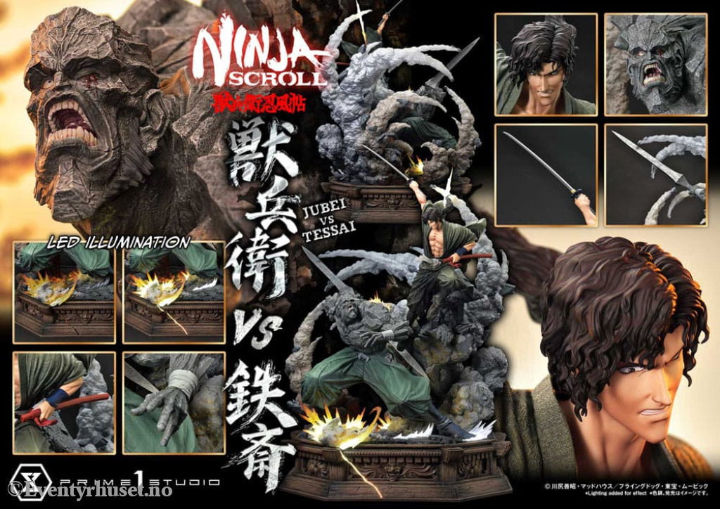 Ninja Scroll Ultimate Premium Masterline Series Statue 1/4 Jubei Versus Tessai 101 cm Collectibles