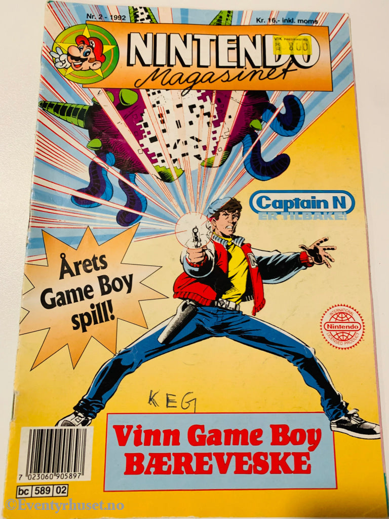 Nintendo Magasinet. 1992/02. Slitt. Tegneserieblad