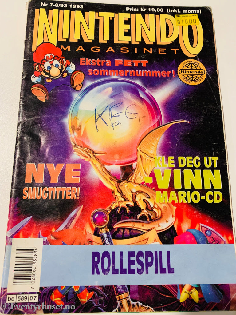 Nintendo Magasinet. 1993/06. Slitt. Tegneserieblad