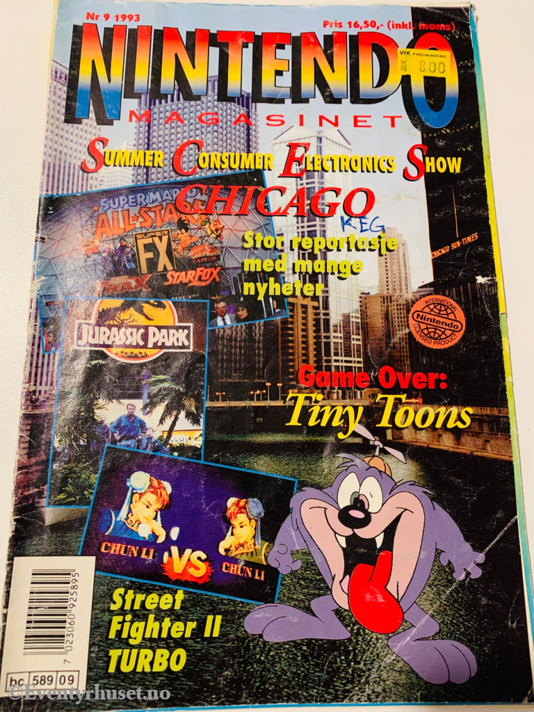 Nintendo Magasinet. 1993/09. Slitt. Tegneserieblad