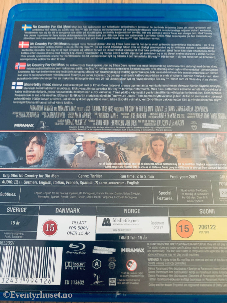 No Country for Old Men (2007). Blu-Ray.