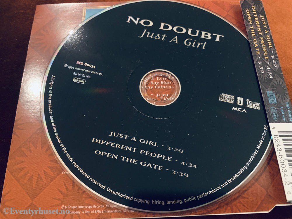 No Doubt. Just A Girl. 1995. CD.