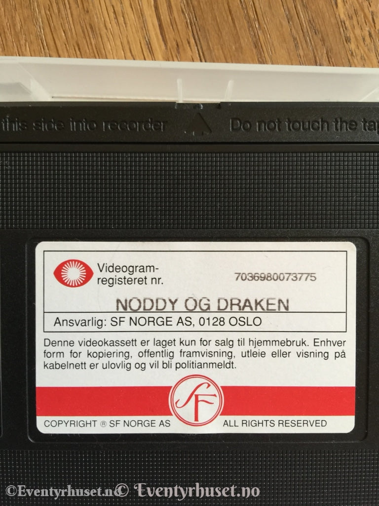 Noddy 2. Og Draken. 1993. Vhs. Vhs