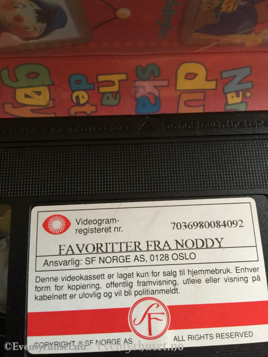 Noddy. Favoritter Fra 1992-93. Vhs. Vhs