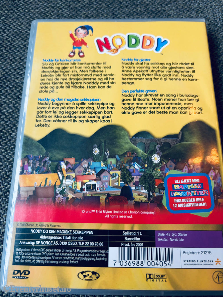 Noddy og den magiske sekkepipen. DVD.