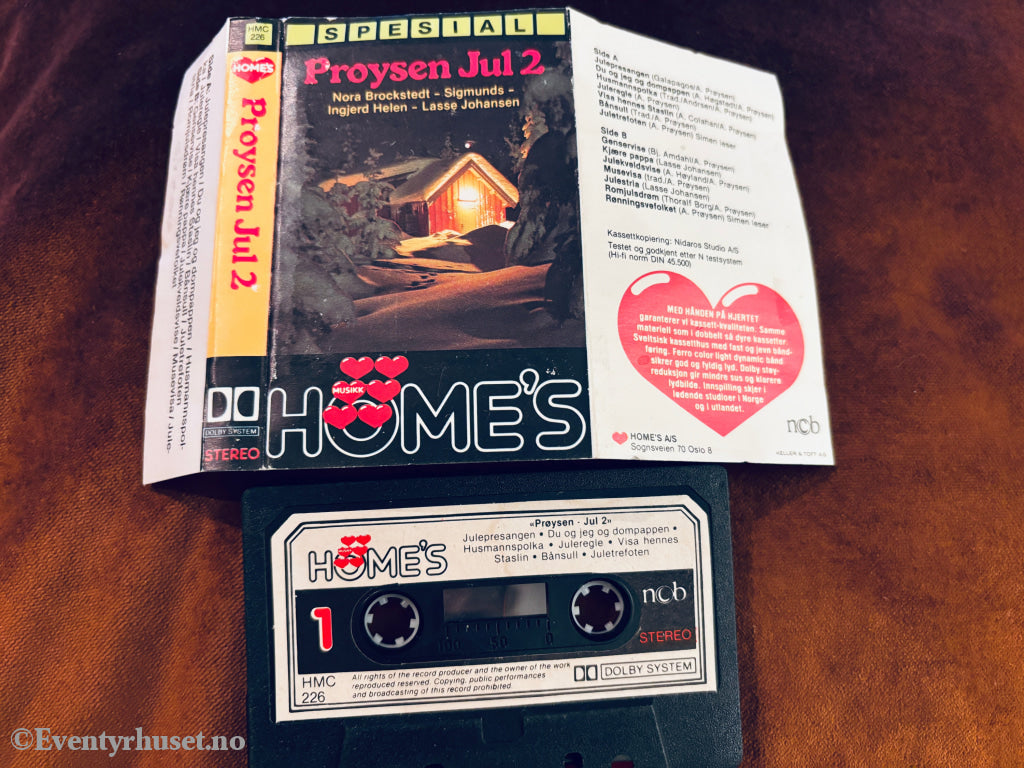 Nora Brockstedt, Sigmunds, Ingjerd Helen, Lasse Johansen – Proysen Jul 2. Kassett.