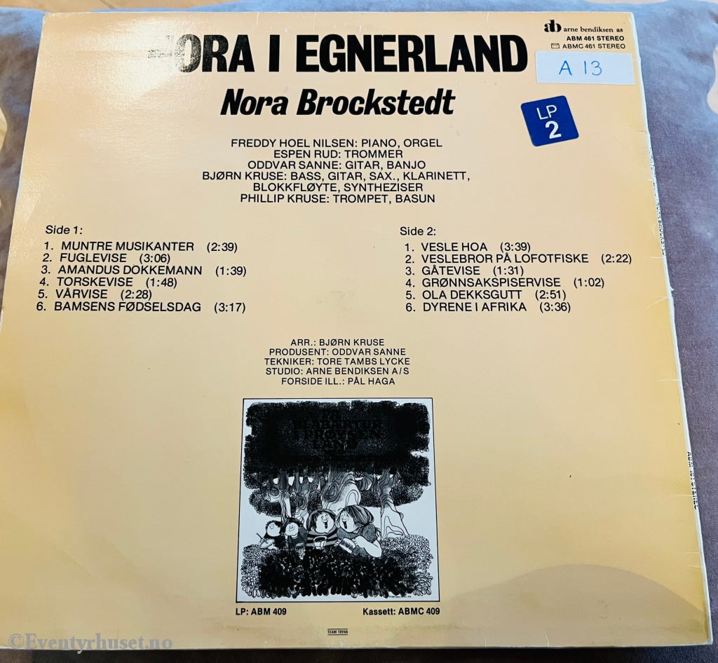 Nora I Egnerland. 1977. Lp. Lp Plate