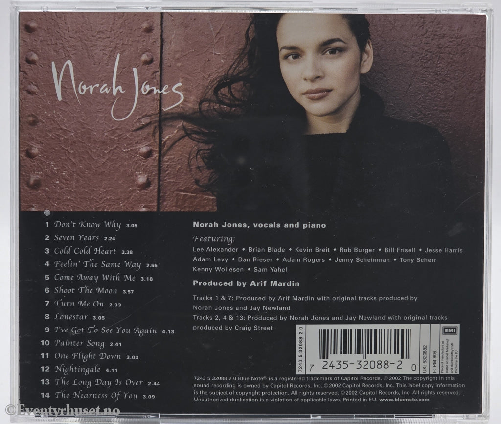 Norah Jones. 2002. Come Away With Me. CD.