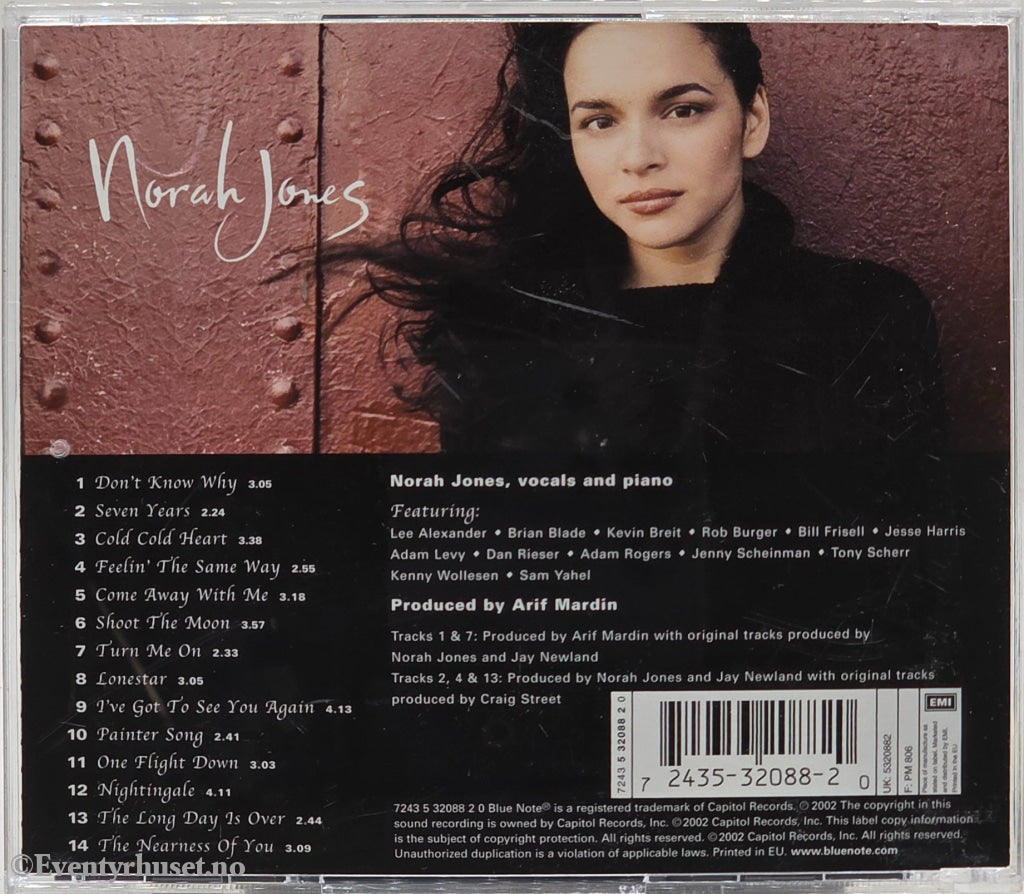 Norah Jones, 2002, Come Away With Me, Musikk-CD.