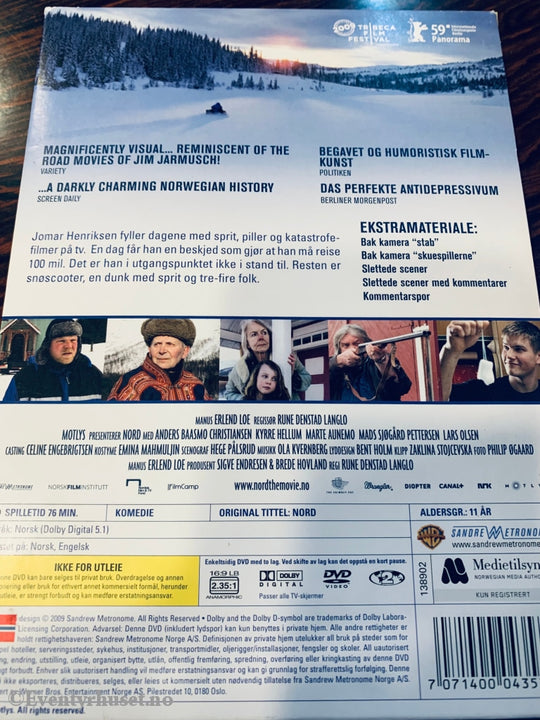 Nord. 2009. Dvd Slipcase.