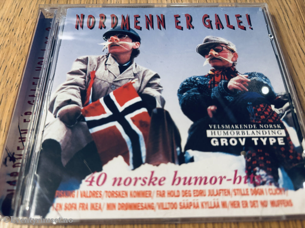 Nordmenn er gale! – 40 norske humor-hits (1998). CD.