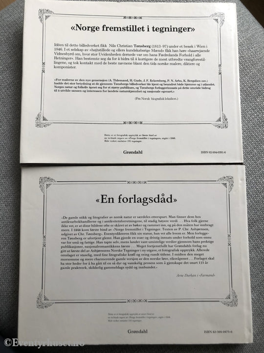 Norge Fremstillet I Tegninger. 1980-81. To Bind. Tekst Av P. Chr. Asbjørnsen. Faktabok