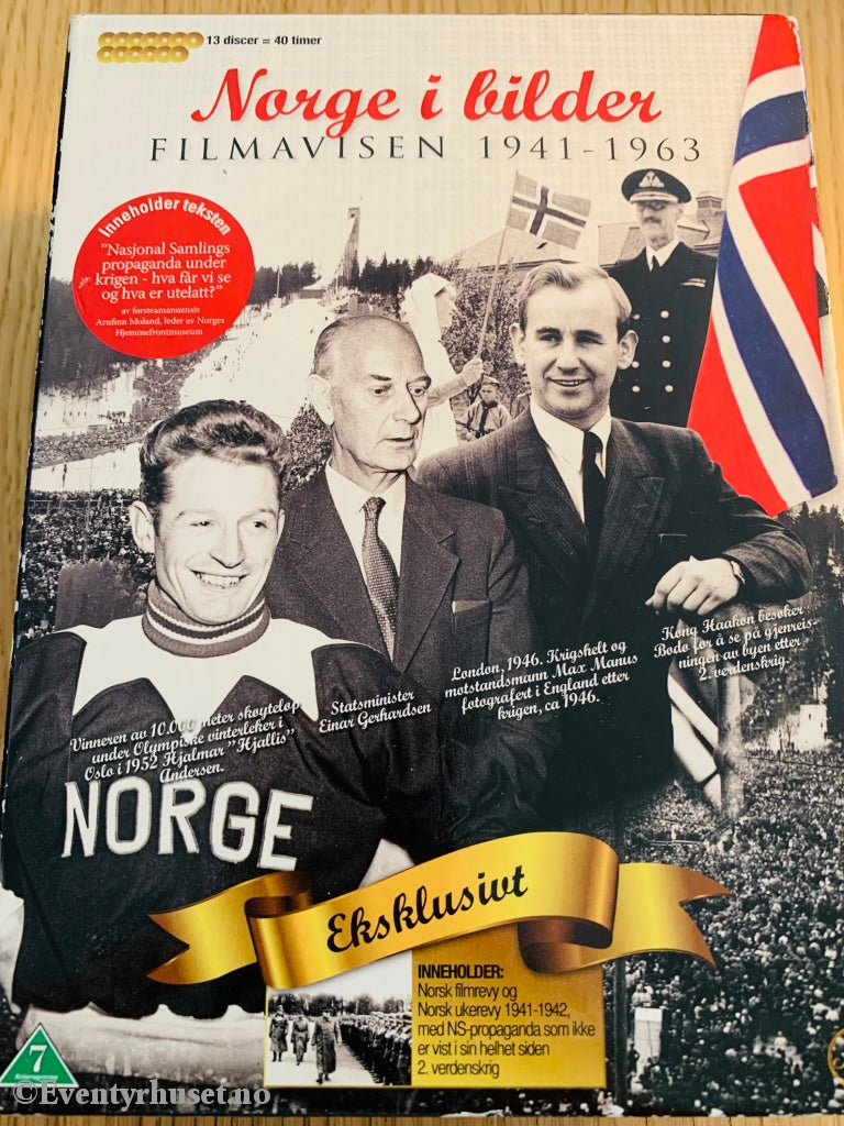 Norge I Bilder Filmavisen 1941-1963. Dvd Samleboks.
