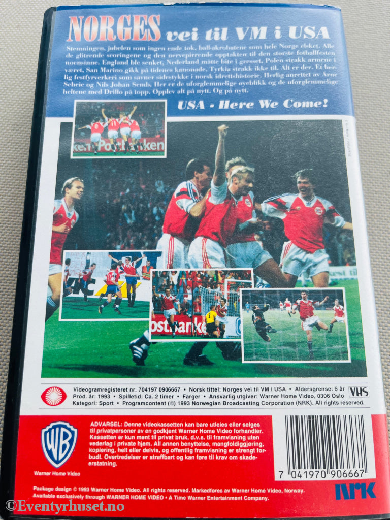 Norge´s Vei Til Usa Vm. 1993. Vhs. Vhs